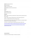 Fundamentos de la administración Evidencia