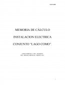 Memoria de calculo electrico