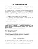 IMPORTANCIA DE LA PROGRAMACIÓN DIDÁCTICA.