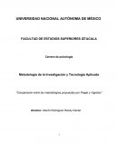 Comparación entre las metodologías propuestas por Piaget y Vigotsky