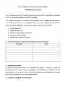 Acta constitutiva del grupo de trabajo “Cremería San Carlos”