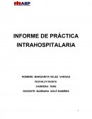 INFORME DE PRÁCTICA INTRAHOSPITALARIA