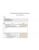 Metodología de la Investigación en Ingeniería Matriz de Consistencia