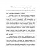 El derecho y su intervención en la informática actual