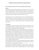 El impacto que tiene la violencia en la etapa preescolar