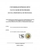 Trastornos de personalidad más preponderantes en las personas con problemas de consumo de sustancias psicoactivas de la ciudad de Huaral