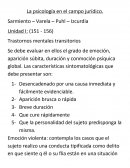 La psicología en el campo jurídico.