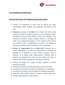 TIPOS DE ESTRATEGIA DE INTERNACIONALIZACIÓN USADAS.