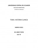 Odontolgia- TEMA: HISTORIA CLINICA