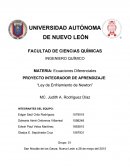 Ley de Enfriamiento de Newton.