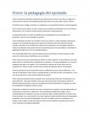 La pedagogia del oprimido.