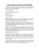 ORGANIZACIÓN JURÍDICA DE UNA EMPRESA