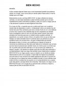 BIEN HECHO - RESEÑA