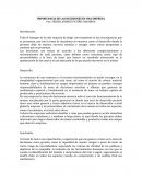 IMPORTANCIA DE LAS DECISIONES EN UNA EMPRESA.