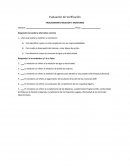 Evaluación de Verificación- PROCEDIMIENTO MEDICIÓN Y MONITOREO