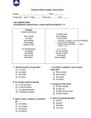 Evaluación Global Lenguaje y Comunicación.