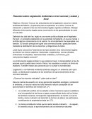 Resumen sobre Legislación Ambiental a nivel nacional y estatal y local.