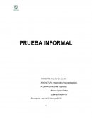 Prueba informal conceptos básicos.