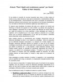 Articulo “Plant Height and evolutionary games” por Daniel Falster & Mark Westoby.