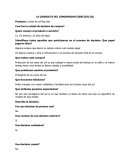 La conducta del consumidor ejercicio