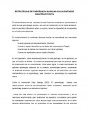 ESTRATEGIAS DE ENSEÑANZA BASADAS EN UN ENFOQUE CONSTRUCTIVISTA.