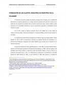 Formacion de un Cluster Automotriz en el Ecuador