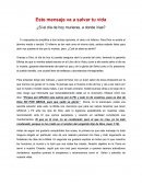 Ensayo sobre la salvación desde el punto de vista bíblico.