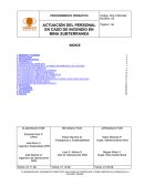 Precedimiento de emergencias.