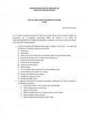 Acta de conclusión de exhibición contable