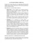 LA FUNCION PUBLICA PERUANA