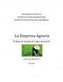 La Empresa Agraria. Trabajo de Legislación Agro mercantil