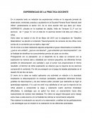 EXPERIENCIAS DE LA PRÁCTICA DOCENTE