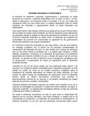INFORME DESARROLLO SOSTENIBLE