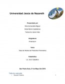 Tasa de Interés de Productos Financieros