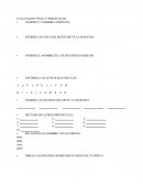 Primer grado - Evaluacion de lenguaje