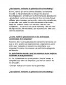 ¿Qué aportes ha hecho la globalización al marketing?