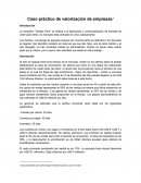 Caso práctico de valorización de empresas.