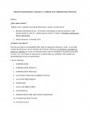 Glosario Funcionamiento Corporativo y Ambiente de la Administración Financiera