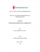 Toma de decisiones en el marketing