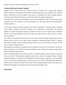 American, British and Australian "Englishes"