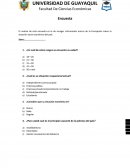 Encuesta de estadistica.