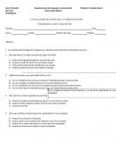 EVALUACIÓN DE LENGUAJE Y COMUNICACIÓN.