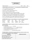 EXAMEN DE ORTOGRAFÍA.