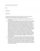 Por medio de la presente me dirijo a usted con el fin de dar a conocer una novedad y unas situaciones que se han presentado en el puesto de arquitectura y concreto