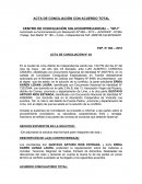 Acta de acuerdo extrajudicial.