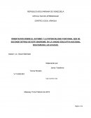 ORIENTACION SOBRE EL AUTISMO Y LA POTENCIALIDAD FUNCIONAL QUE SE ESCONDE DETRAS DE ESTE SINDROME, EN LA UNIDAD EDUCATIVA NACIONAL BOLIVARIANA LAS ACACIAS.