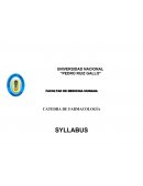 SYLLABUS FARMACO MEDICINA