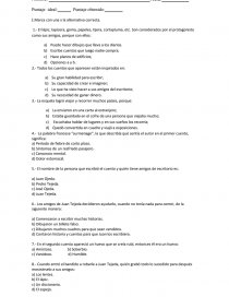 PRUEBA DE LECTURA PERSONAL “CUENTOS DE MI ESCRITORIO”.. Página 1