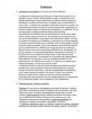 Justificación de la didáctica: ¿Por qué y para qué la didáctica?