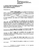 JUICIO: ORDINARIO MERCANTIL